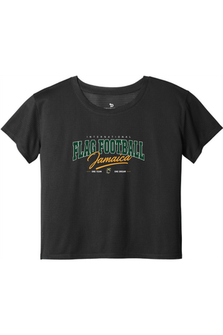 Flag Football Jamaica Ladies PosiCharge® Draft Crop Tee - Lifestyle