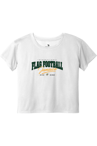 Flag Football Jamaica Ladies PosiCharge® Draft Crop Tee - Lifestyle