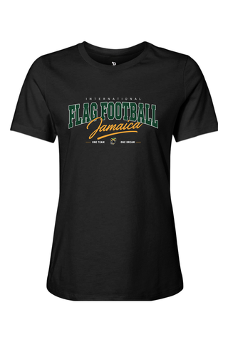 Flag Football Jamaica Women’s Relaxed Jersey Short Sleeve Tee - Lifestyle
