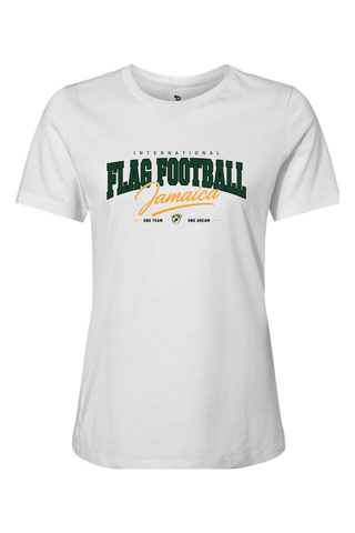 Flag Football Jamaica Women’s Relaxed Jersey Short Sleeve Tee - Lifestyle