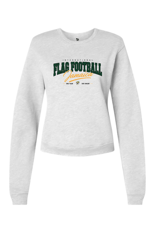 Flag Football Jamaica Women's Sponge Fleece Classic Crewneck Sweatshirt - Lifestyle
