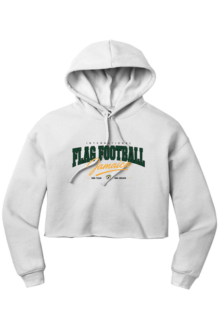 Flag Football Jamaica Women’s Sponge Fleece Cropped Fleece Hoodie - Lifestyle