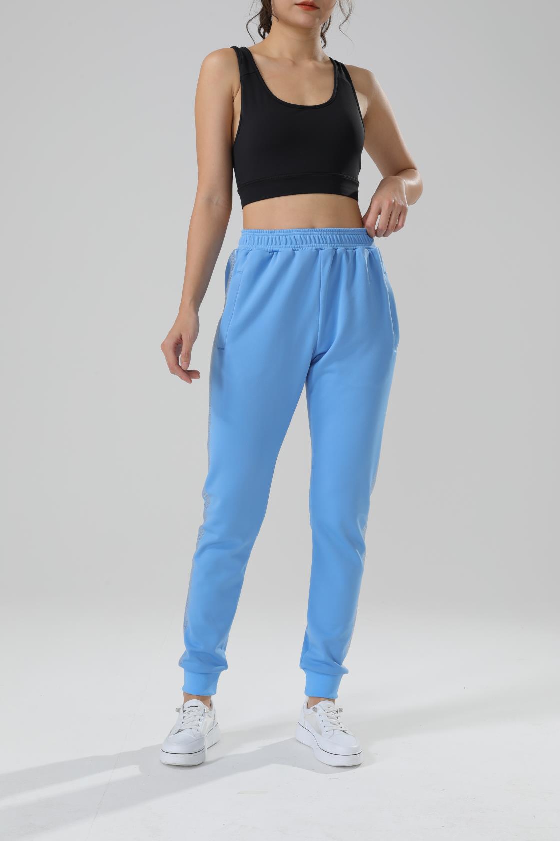 Buy Regular Fit Cotton Teal Blue Track pants for Women online in India -  Cupidclothings – Cupid Clothings