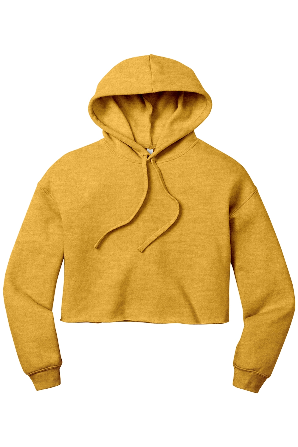 Yellow crop hoodie hot sale